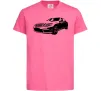 Детская футболка Mercedes car Ярко-розовый фото