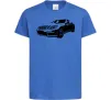Детская футболка Mercedes car Ярко-синий фото