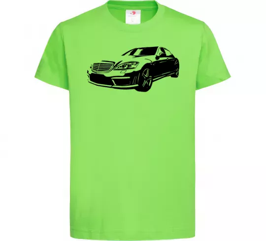 Детская футболка Mercedes car Лаймовый фото