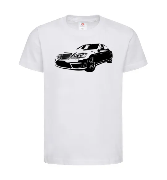 Детская футболка Mercedes car Белый фото