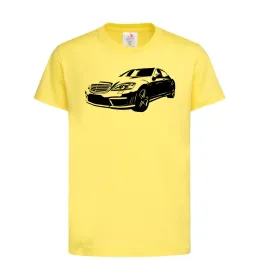Детская футболка Mercedes car Лимонный фото