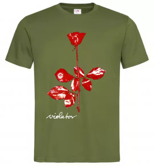 Чоловіча футболка DepecheMode-Violator Оливковий фото