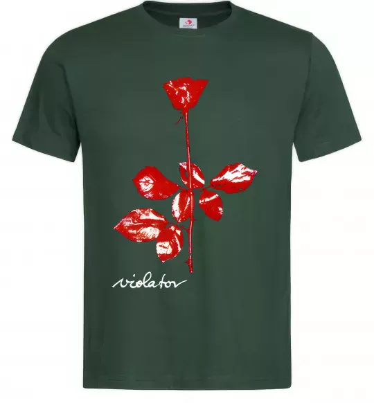 Чоловіча футболка DepecheMode-Violator Темно-зелений фото