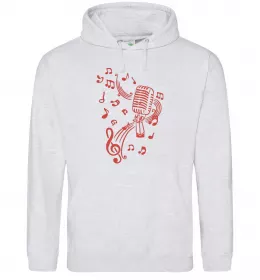 Мужская толстовка (худи) Music smile Черный фото