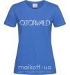 Жіноча футболка Otorvald Яскраво-синій фото