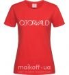 Женская футболка Otorvald Красный фото