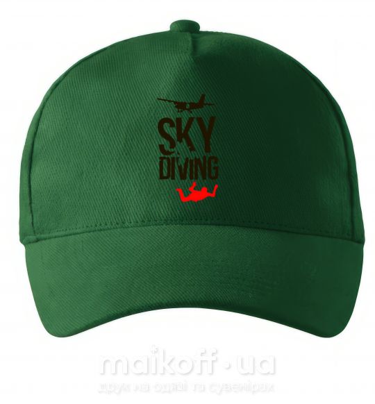 Кепка Sky diving Темно-зеленый фото