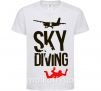 Дитяча футболка Sky diving Білий фото