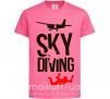 Дитяча футболка Sky diving Яскраво-рожевий фото