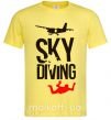 Мужская футболка Sky diving Лимонный фото