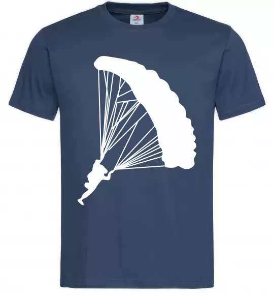 Чоловіча футболка Парашютист Темно-синій фото