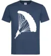 Чоловіча футболка Парашютист Темно-синій фото