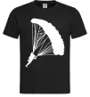 Чоловіча футболка Парашютист Чорний фото