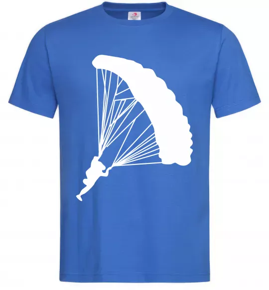 Чоловіча футболка Парашютист Яскраво-синій фото