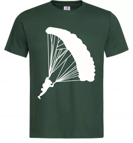 Чоловіча футболка Парашютист Темно-зелений фото