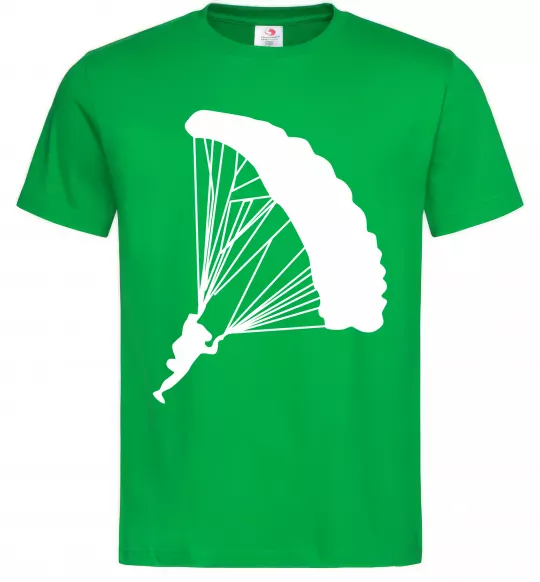 Чоловіча футболка Парашютист Зелений фото