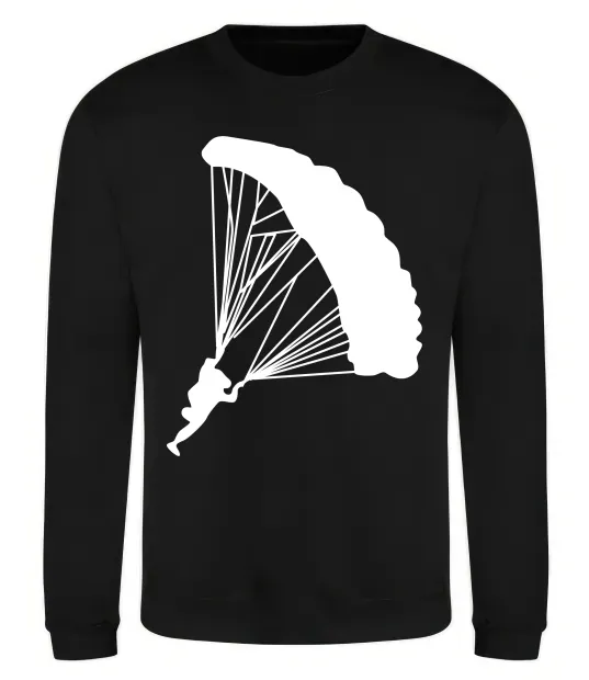 Свитшот Парашютист Черный фото