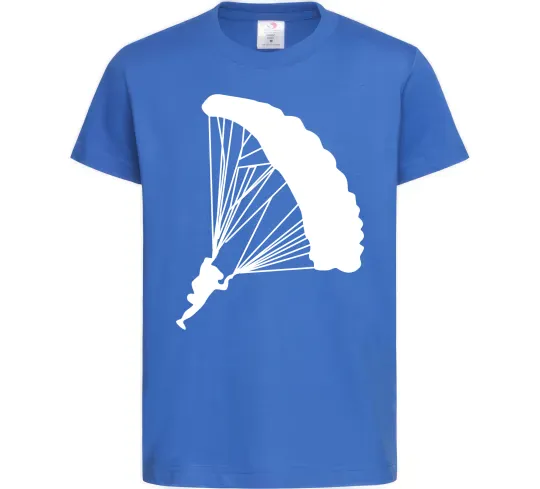 Дитяча футболка Парашютист Яскраво-синій фото