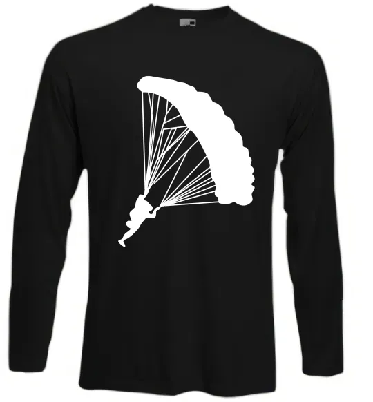 Лонгслив Парашютист Черный фото