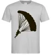 Чоловіча футболка Парашютист Сірий фото