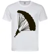 Чоловіча футболка Парашютист Білий фото