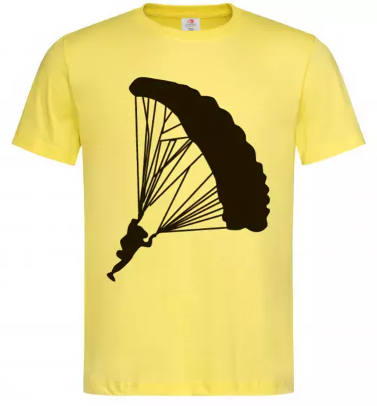 Чоловіча футболка Парашютист Лимонний фото