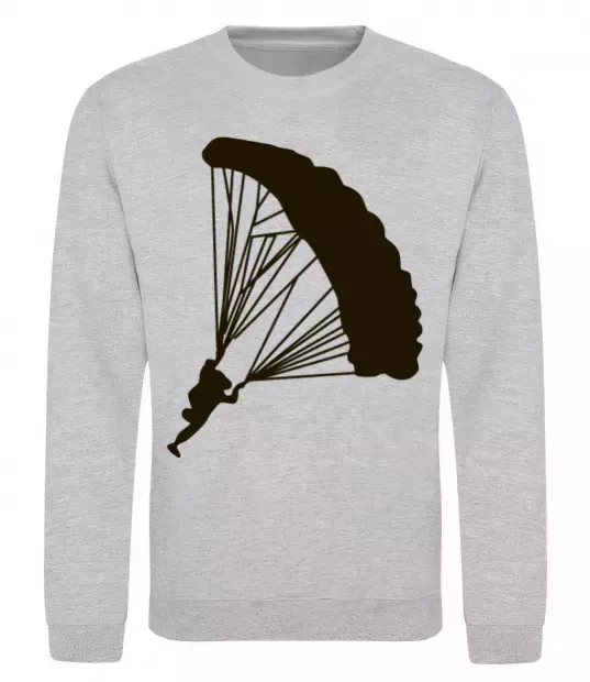 Свитшот Парашютист Серый меланж фото