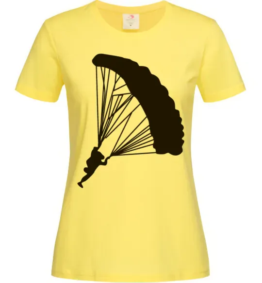 Женская футболка Парашютист Лимонный фото