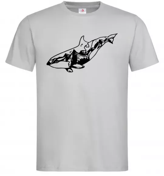 Мужская футболка Кит гори Серый фото