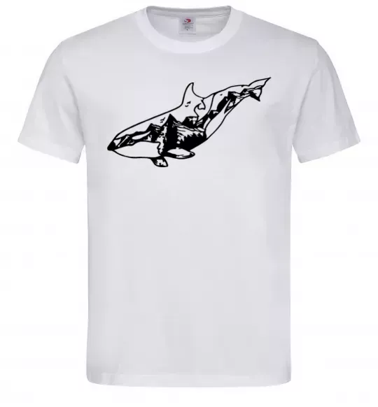 Мужская футболка Кит гори Белый фото