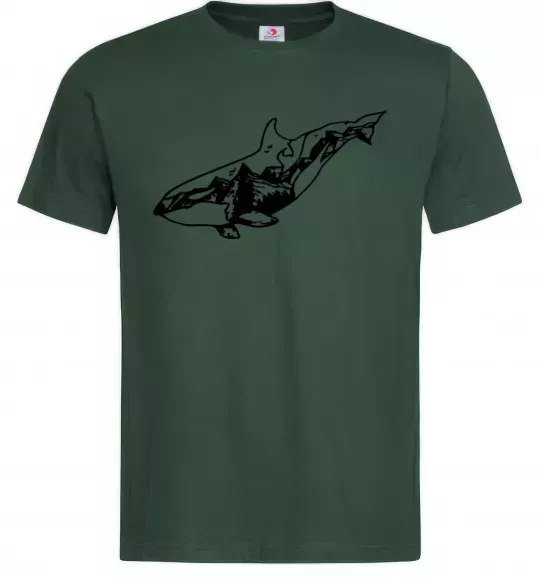 Мужская футболка Кит гори Темно-зеленый фото