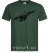 Мужская футболка Кит горы Темно-зеленый фото