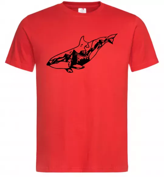 Мужская футболка Кит гори Красный фото