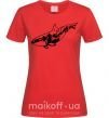 Женская футболка Кит горы Красный фото