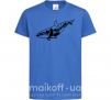 Детская футболка Кит горы Ярко-синий фото