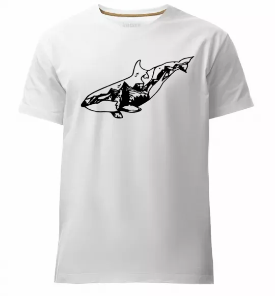 Мужская премиум футболка Кит гори Белый фото