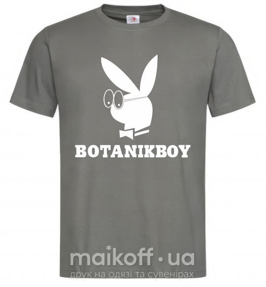 Мужская футболка Playboy botanikboy Графит фото