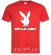 Чоловіча футболка Playboy botanikboy Червоний фото