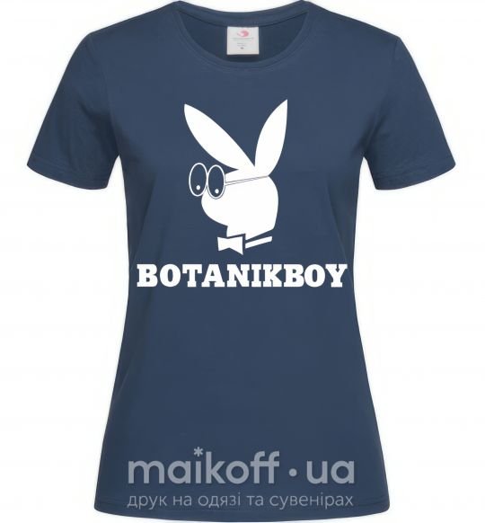 Жіноча футболка Playboy botanikboy Темно-синій фото