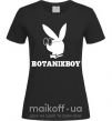 Жіноча футболка Playboy botanikboy Чорний фото