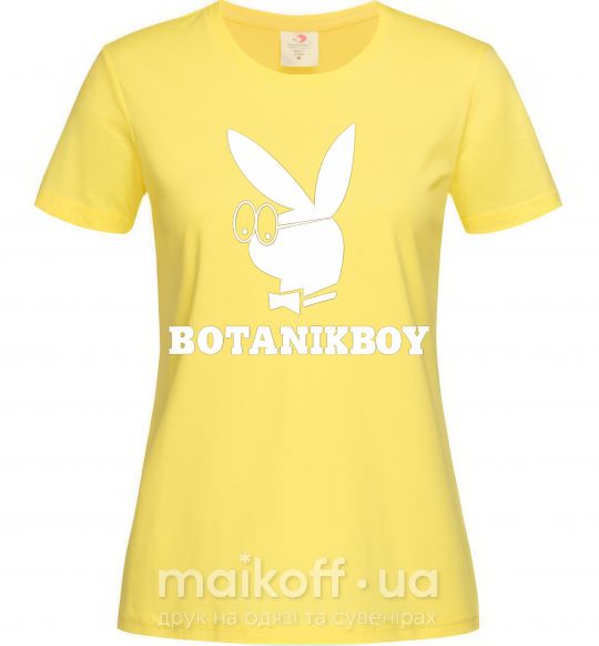 Женская футболка Playboy botanikboy Лимонный фото