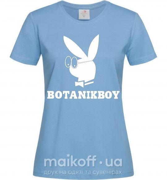 Жіноча футболка Playboy botanikboy Блакитний фото