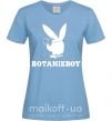 Женская футболка Playboy botanikboy Голубой фото