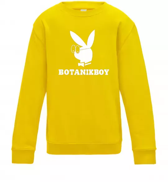 Детский Свитшот Playboy botanikboy Солнечно желтый фото