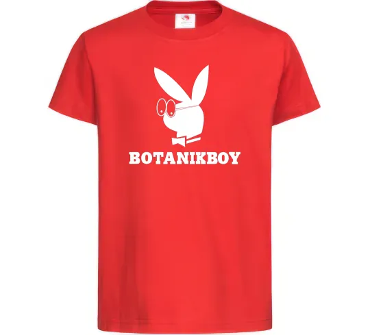 Дитяча футболка Playboy botanikboy Червоний фото