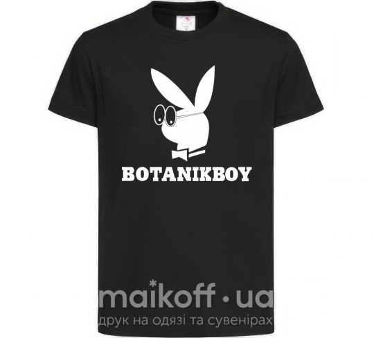 Детская футболка Playboy botanikboy Черный фото