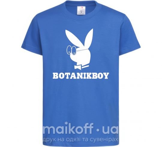 Дитяча футболка Playboy botanikboy Яскраво-синій фото
