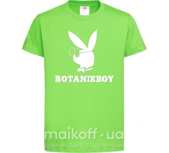 Детская футболка Playboy botanikboy Лаймовый фото