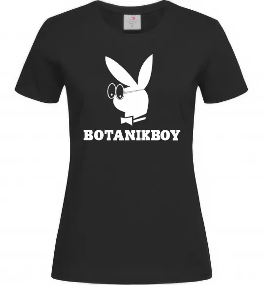 Жіноча футболка Playboy botanikboy Чорний фото