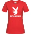 Жіноча футболка Playboy botanikboy Червоний фото
